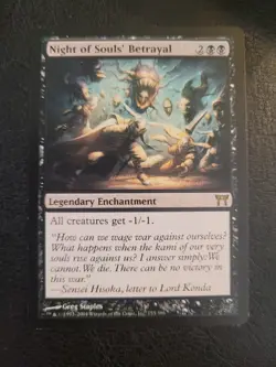 Champions of Kamigawa MTG Night of Souls' Betrayal Magic Black Rare LP - Image 1