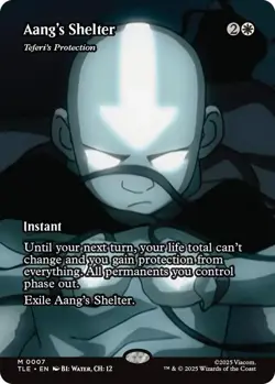 borderless AANG'S SHELTER Teferi's Protection 0007 Avatar The Last Airbender MTG - Image 1