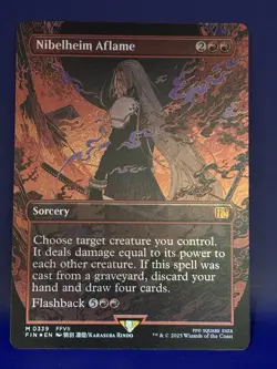 Nibelheim Aflame (Borderless) Final Fantasy Foil MTG - Image 1