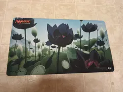 Magic the Gathering John Avon BLACK LOTUS Playmat - *SIGNED* RARE - Image 1