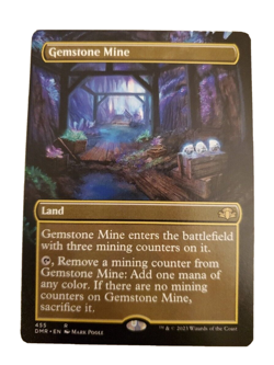 1x Gemstone Mine Borderless Dominaria Remastered MTG Magic the Gathering NM - Image 1