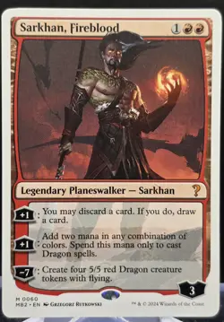 Sarkhan, Fireblood #60 Mystery Booster 2 Regular Mythic - Image 1