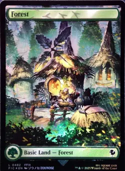 Forest (Chocobo Track FOIL) MTG Commander: Final Fantasy - NM 0482 - Image 1