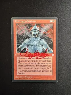 SIGNED MTG Bryon Wackwitz Artist Proof - Shatter (Ice Age, Italian) - Image 1