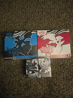 Pokemon Black Bolt/White Flare ETB + Booster Bundle (Sealed) - Image 1