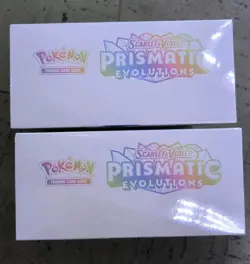 2 Scarlet&Violet Prismatic Evolutions Pokemon Center Elite Trainer Box ETBs NEW - Image 4