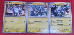 Pokemon TCG Magnezone 045/046/047/132 S&V Mega Evolution Regular Set 2025 NM - Image 1