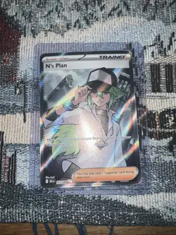 Pokemon TCG N's Plan 163/086 Full Art Ultra Rare Black Bolt - Image 2