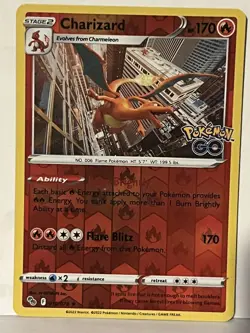 Charizard Reverse Holo 010/078 Pokemon GO NM Pokemon Fast Ship - Image 1