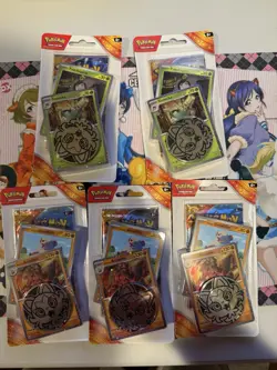 Pokemon Surging Sparks Lot Of 5 Checklane Blister Packs - Image 1