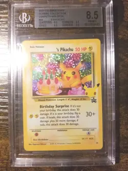 BGS 8.5 POKEMON CLASSIC COLLECTION CELEBRATIONS CONFETTI HOLO PIKACHU #24 PSA - Image 5