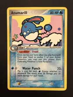 Azumarill 1/109 Team Rocket Returns Regular Pokemon TCG NM - Image 1