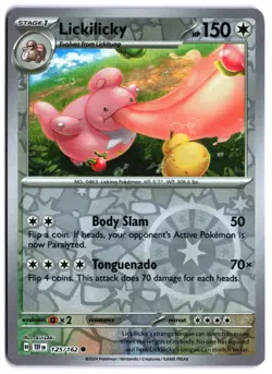 Lickilicky Common SV05: Temporal Forces 125/162 Reverse Holo NM Pokemon TCG - Image 1