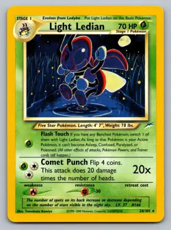 Pokemon TCG Neo Destiny Light Ledian 024/105 - Image 1