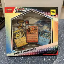 Pokemon TCG Scarlet & Violet Prismatic Evolutions Poster Collection Box - Image 1