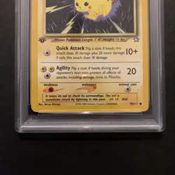 Pokemon Neo Genesis 1st Edition Pikachu 70/111 PSA 8 - Image 3