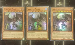 3x Spirit of Yubel PHNI-EN001 Super Rare 1st Ed Near Mint Yu-Gi-Oh! PLAYSET - Image 1