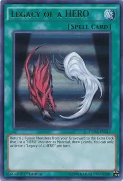 Yugioh! MP Legacy of a HERO - DUSA-EN019 - Ultra Rare - 1st Edition Moderately P - Image 1