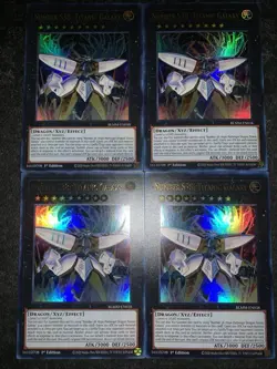 Yu-Gi-Oh! TCG Number S38: Titanic Galaxy x4 - BLMM-EN038 - NM - Ultra Rare Foils - Image 1