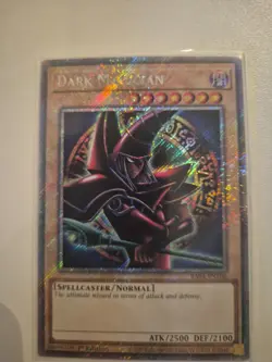 YUGIOH DARK MAGICIAN PLATINUM SECRET RARE NM RA04-EN106 - Image 1