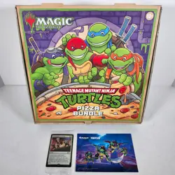 MTG x Teenage Mutant Ninja Turtles TMNT NYCC 2025 Promo Bundle Pizza Box & Cards - Image 1