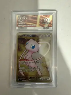 Pokemon Mew EX Metal Gold Card 205/165 151 UPC Promo Ace 10 Gem Mint - Image 1