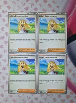 Pokemon Card - Lillies Determination - 119/132 - ×4 - Mega Evolution - Playset - Image 1