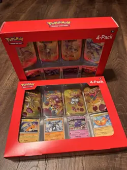 2x - Pokemon 151 4 Pack Mini Tins + 4 Promo Cards Bundle - Sam’s Club Exclusive - Image 1