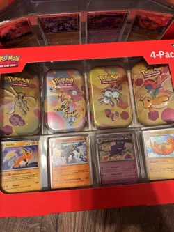 2x - Pokemon 151 4 Pack Mini Tins + 4 Promo Cards Bundle - Sam’s Club Exclusive - Image 2