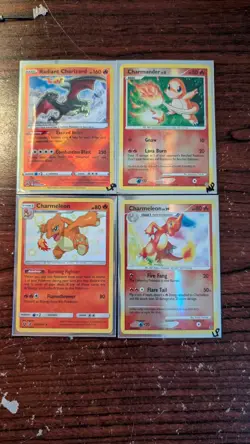 Pokemon Charizard Card Lot; ( Charmeleon SV7 NM; Reverse's & Radiant are MP) - Image 1