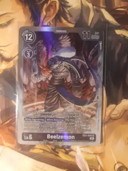 Digimon Card Game Beelzemon - EX2-044 Super Rare - Digital Hazard - NM - Image 1