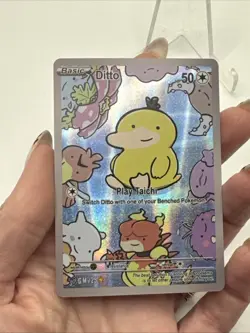 After Skool Hobby V2 25 Ditto Pysduck Holo Fan Art Card Genetic Mystery Pokemon - Image 3