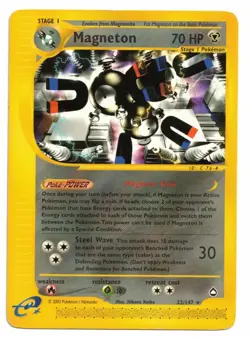 Pokemon Card: Magneton 22/147 Aquapolis Set Rare! GD - Image 1