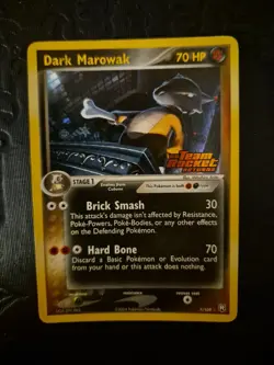 Pokemon EX Team Rocket Returns STAMPED Dark Marowak Holo Card 7/109 - Image 1