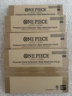 4x ENGLISH NEW SEALED One Piece Premium Card Collection Best Selection Vol. 2 - Image 1