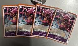 One Piece Gol D. Roger Promo P-107 Card English Edition, Near Mint x4 - Image 1
