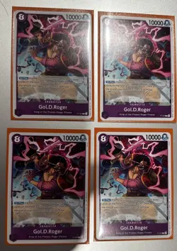 One Piece Gol D. Roger Promo P-107 Card English Edition, Near Mint x4 - Image 3