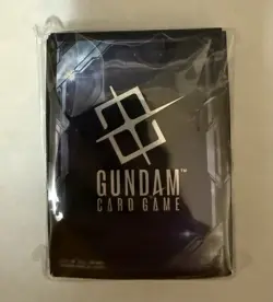 Gundam Card Game Official Card Sleeves (70) EX Space Black Bandai Card Fest - Image 1