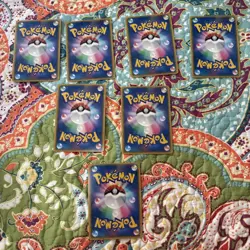 "Custom-made"Non Texture*Japanese Pikachu Poncho Set 7Pcs" Display Fan Art cards - Image 2