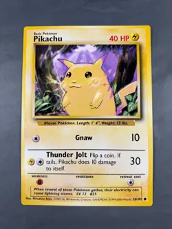 Jumbo Pokemon Card Pikachu 58/102 NOT FOR PLAY USE Promo Giant Big Oversize - Image 2