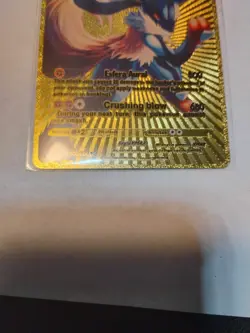 Pokemon Lucario VMAX 460hp Gold Foil Fan Art Collector Card TCG - Image 3