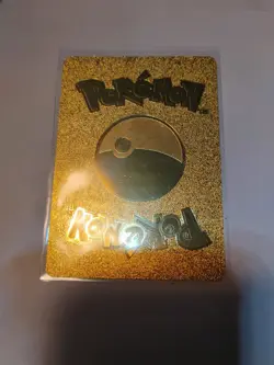 Pokemon Lucario VMAX 460hp Gold Foil Fan Art Collector Card TCG - Image 5