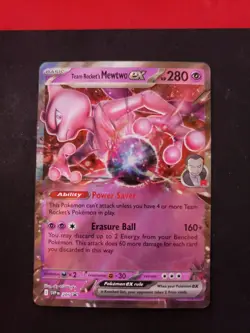 Team Rocket's Mewtwo ex 205 Sv: Scarlet & Violet Promo Cards Holo - Image 1