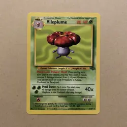 Rare Vileplume 31/64 Unlimited Non-Holo Jungle Pokemon Card Near Mint - Image 1
