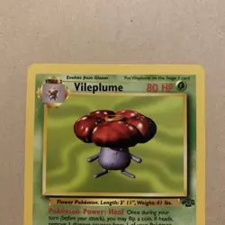 Rare Vileplume 31/64 Unlimited Non-Holo Jungle Pokemon Card Near Mint - Image 2