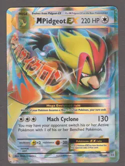M Pidgeot EX 65/108 Full Art - XY Evolutions - Pokemon Card 2016 NM - Image 1
