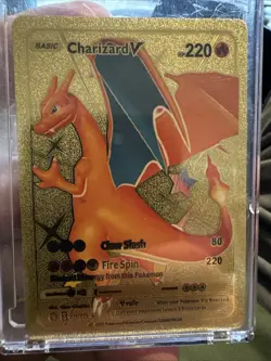 Charizard Gold Fan Art Cards Lot 4 Cards - Image 1