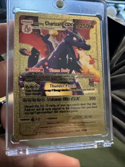 Charizard Gold Fan Art Cards Lot 4 Cards - Image 4