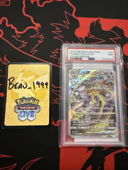 Pokemon TCG Mewtwo VSTAR Card PSA 9 Gem Mint 221/172 SAR S12a - Image 1