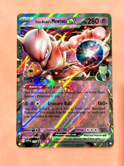 Team Rocket's Mewtwo ex 216 Sv: Scarlet & Violet Promo Cards Holo - Image 1